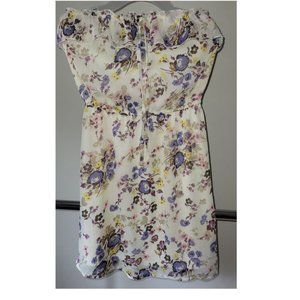 Mossimo Soft floral strapless mini dress